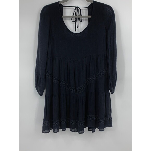 Lovers and Friends Revolve Womens XS Dress Gauzy Dark Cottage Fairy Whimsigoth - Picture 1 of 6